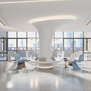 现代茶水吧3D模型下载